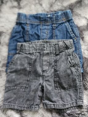 Circo Blue & Gray Kids Elastic-Waist Shorts, 2-Pack